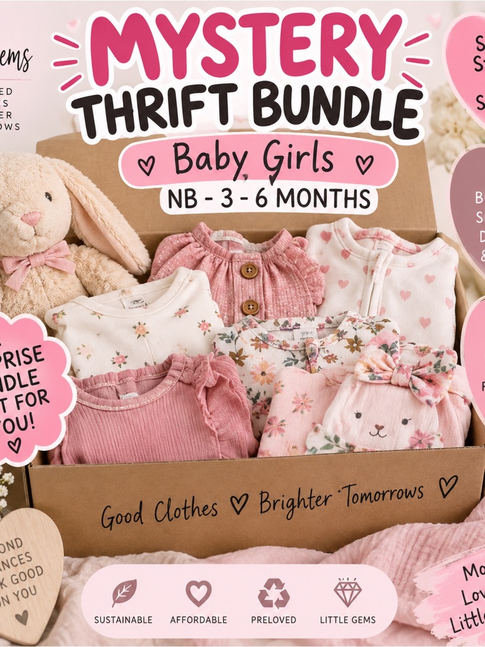 Baby Girls Mystery Thrift Bundle